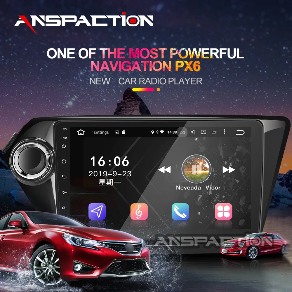 Android 9 0 автомобильный dvd-плеер радио для kia k2 Rio 2010 2011 2012 2013 2014 2015 2016 2017 gps навигация