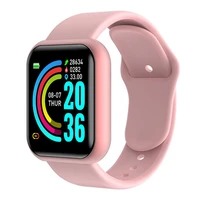 y68 smart watch women men 2021 heart rate fitness tracker blood pressure d20 sports smartwatch for android ios reloj inteligente