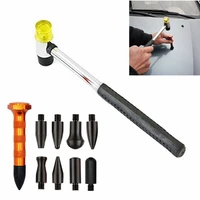 10pcs dent repair tool kits paintless dent removal tap down tools dent rubber hammer auto body diy dent fix tools