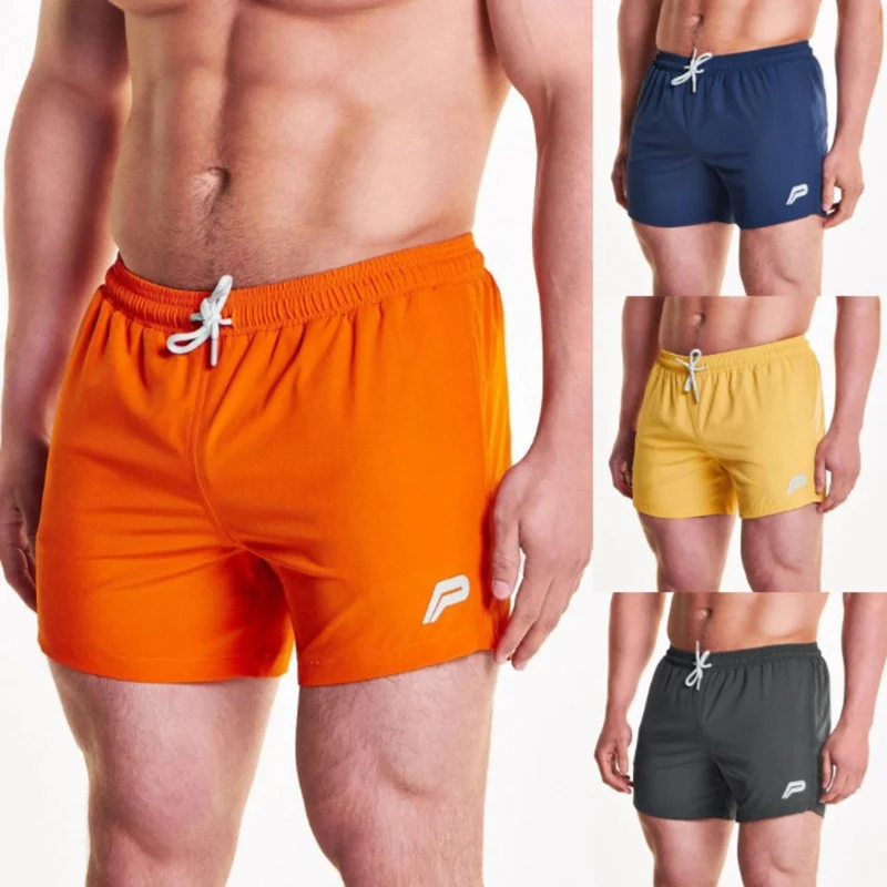 

Mens Bodybuilding training Shorts Gyms Fitness Sports pants Male Summer cool Casual Quick dry Beach Short Pants