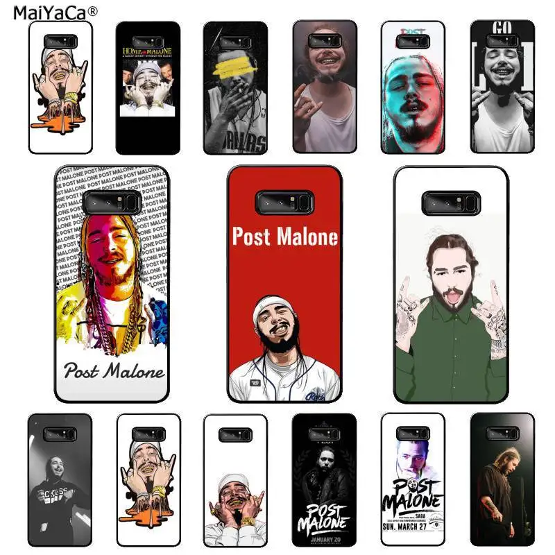 MaiYaCa Post Malone Остин Ричард DIY Печать чехол для телефона Samsung Galaxy Note 3 4 5 7 8 9 10 pro A7 2018 A10