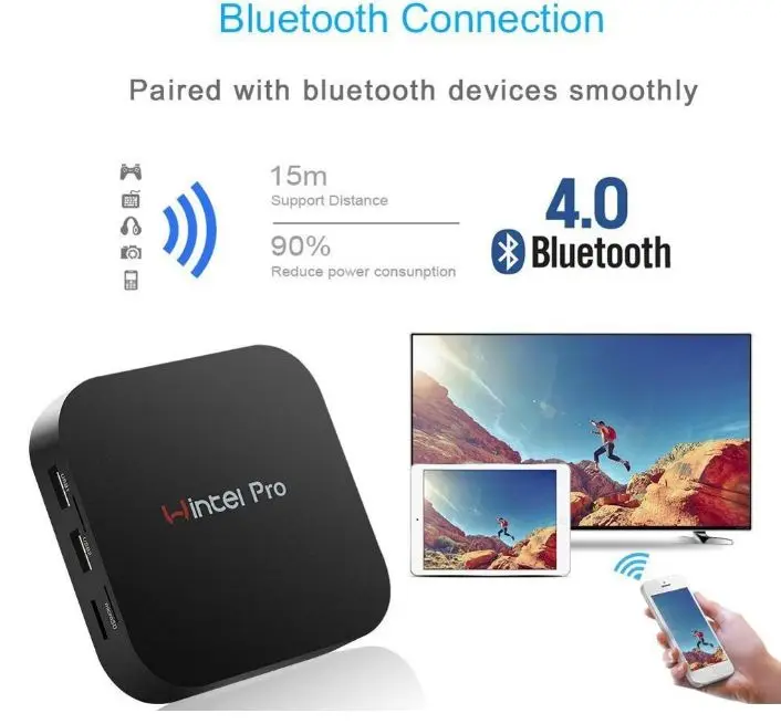 Мини-ПК Windows 10 Intel Z8350 четырехъядерный процессор 2 Гб 32 ГБ двойной Wi-Fi BT4.2 Wintel W8 Pro |