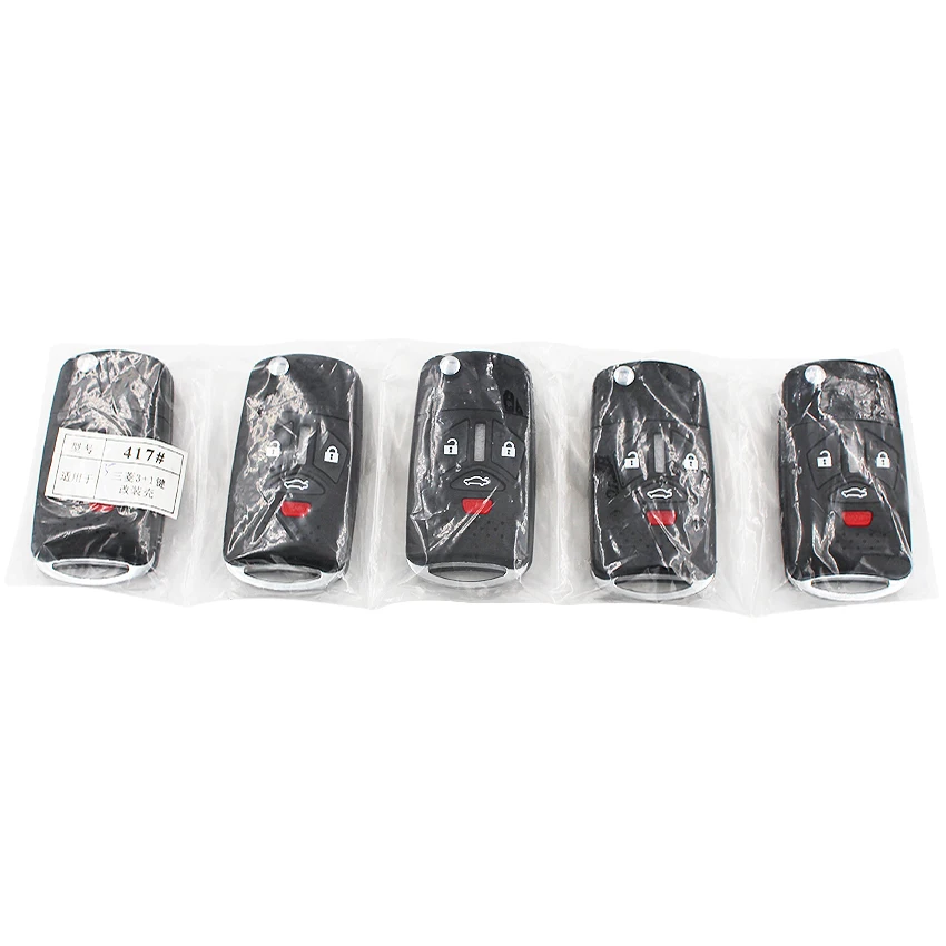 4 Button New Modified Folding Remote Key Shell For Mitsubish Uncut Blank Keys | Автомобили и мотоциклы