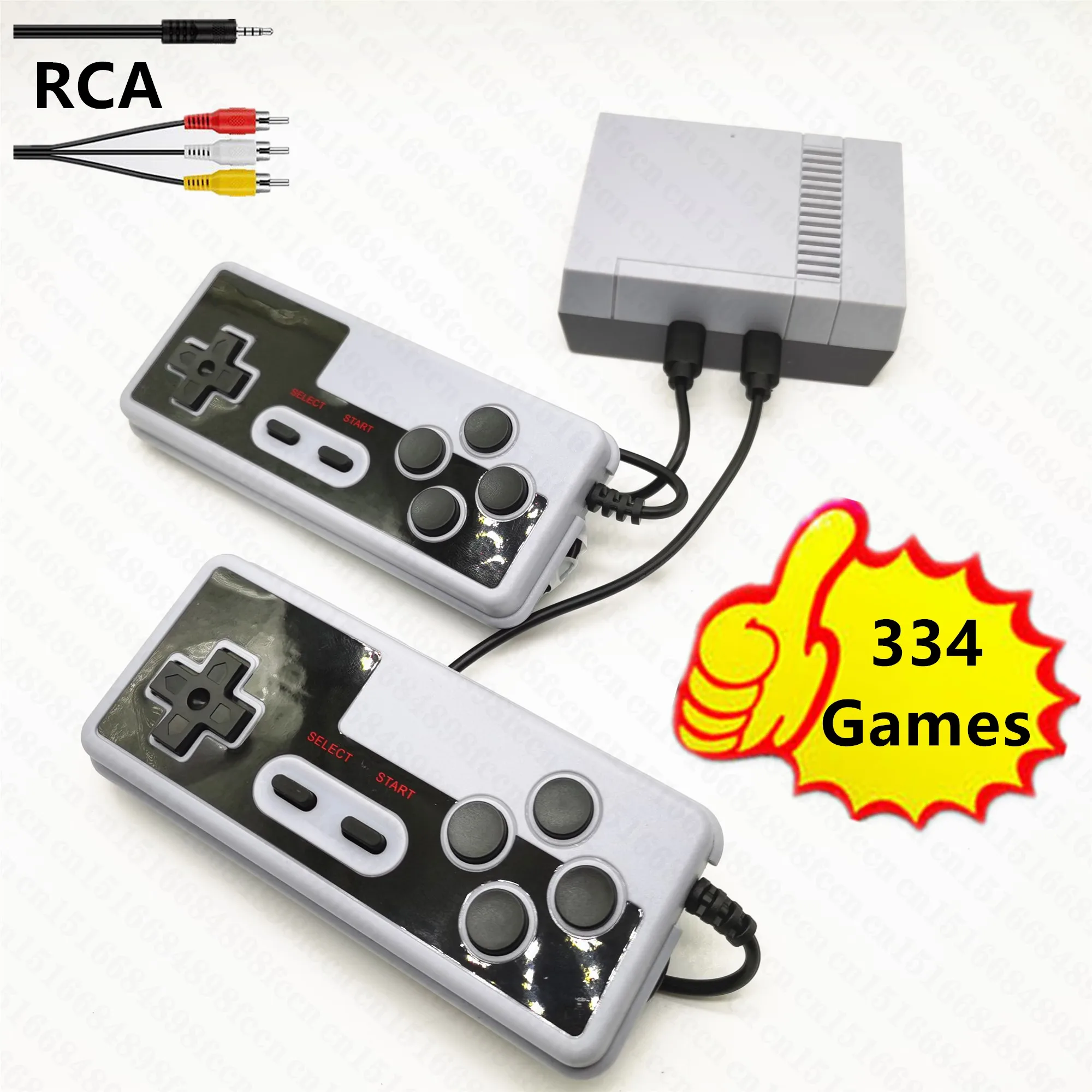 

Super Mini Retro TV Video Game Console Game Player for Nes 8 Bit Games with 334 Games RCA Out 2 Wired Controllers Gift for Kids