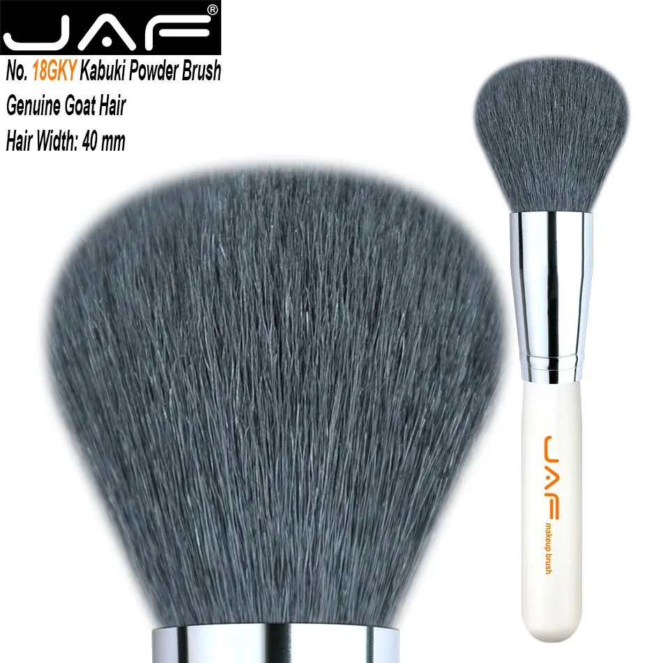 Натуральная Кисть для макияжа из козьей шерсти JAF косметическая кисть пудры Blusher