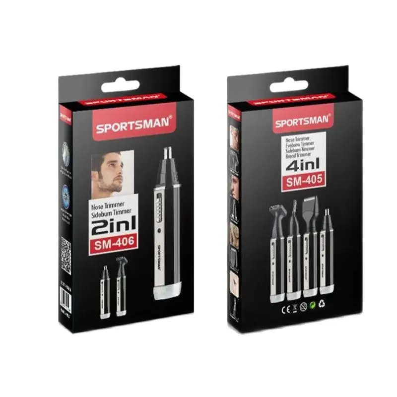 

4 In 1 Travel Man Grooming Kit Electric Shaver Razor Beard Clipper Styling Nose Haircut Sideburn Facial Hair Trimmer Remover Cut