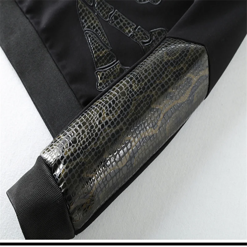 

Fall/winter men's slim pullover skulls casual hoodie clothing stitching pattern street jerseys men