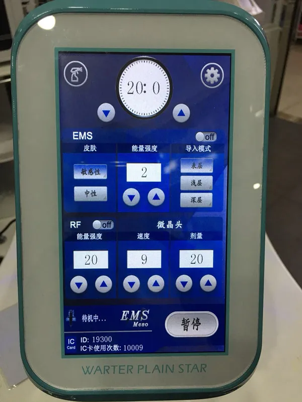 

Portable No Needle Mesotherapy EMS RF Nano Injector Mesogun Facial Lift Machine