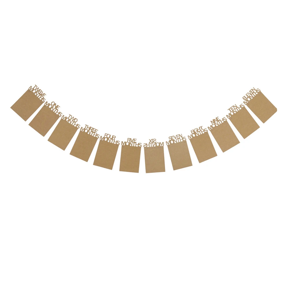 12x лаконичный детский альбом фото плакат висящий флаг день рождения для дома