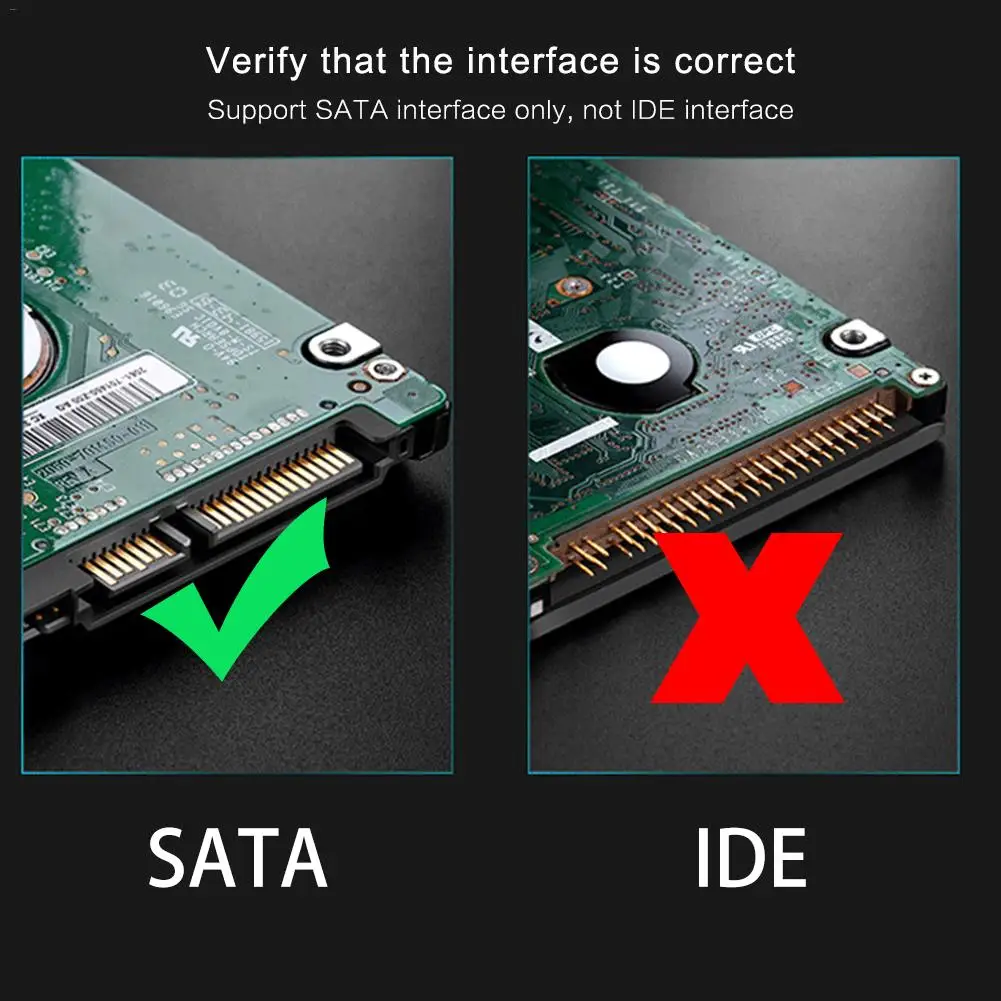 Чехол для жесткого диска 2,5 дюйма SATA 3,0 к USB 3,0 адаптер для жесткого диска корпус для SSD диск HDD коробка Тип C 3,1 чехол костюм 7 мм/9,5 мм