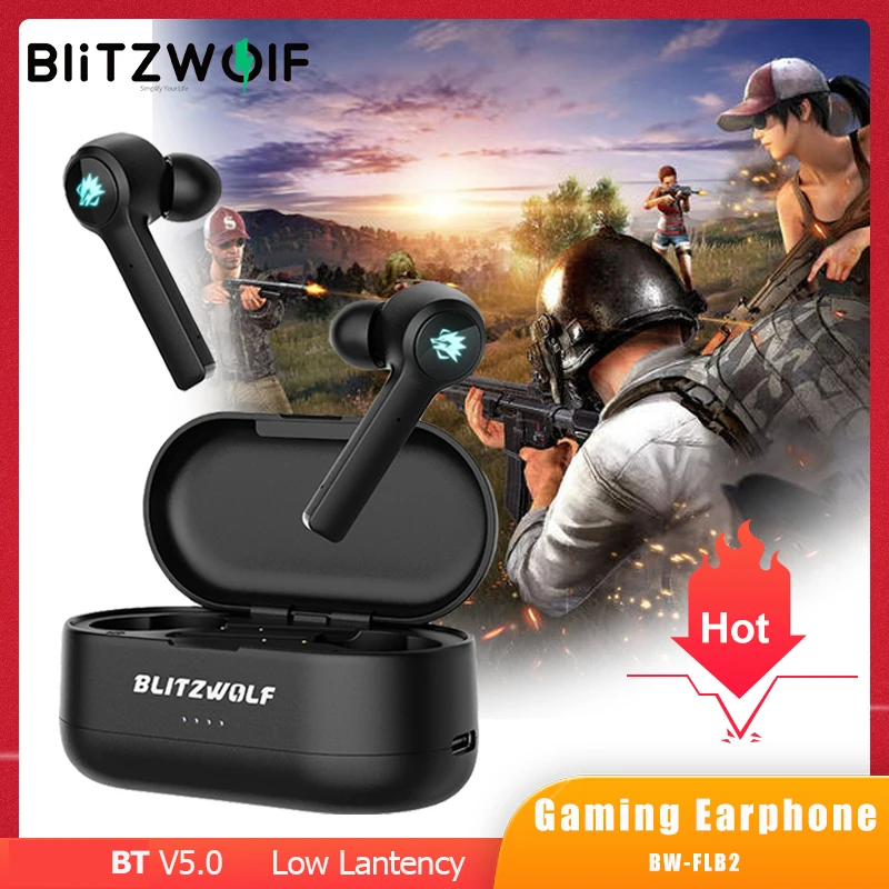 BlitzWolf BW FLB2 наушники вкладыши TWS с игровая клавиатура bluetooth Беспроводной низкой