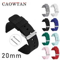 20mm silicone band strap quick release watchband bracelet for samsung active 2 huami huawei smart watch