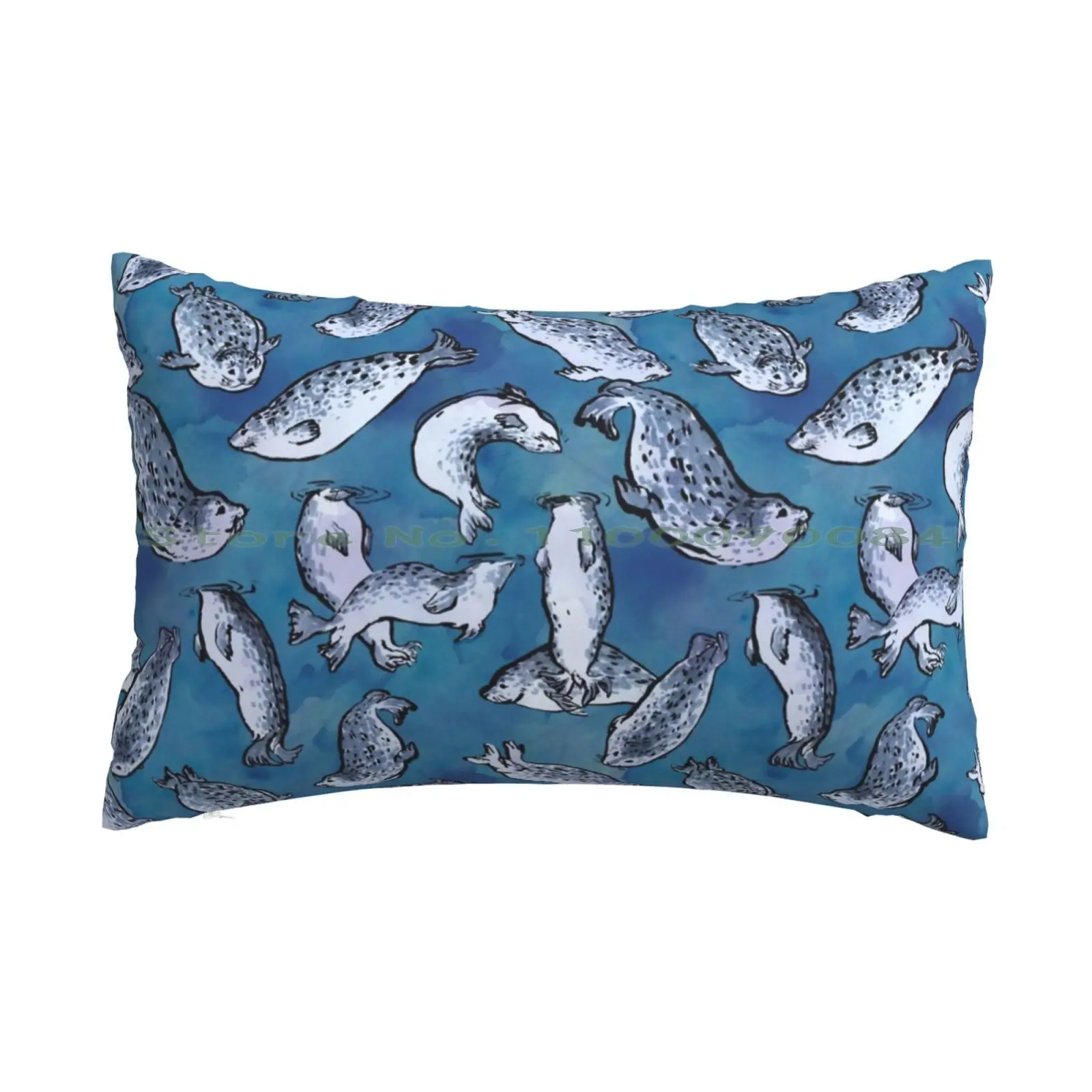 Подушка с рисунком в виде гавани размеры 20x30 50*75