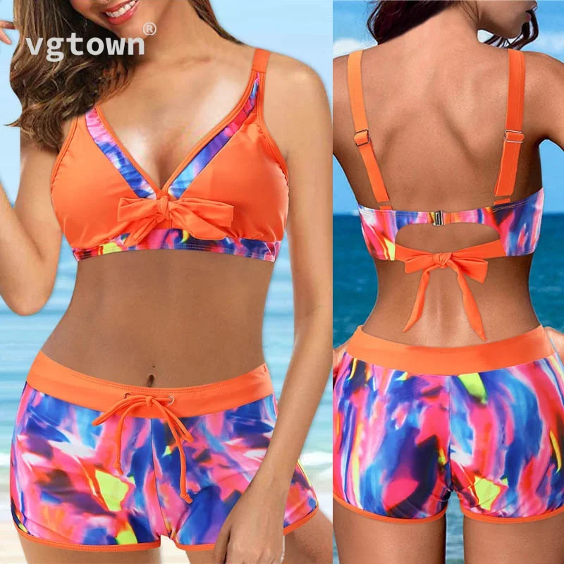 

Женский Купальник с винтажным принтом, размеры до 5XL