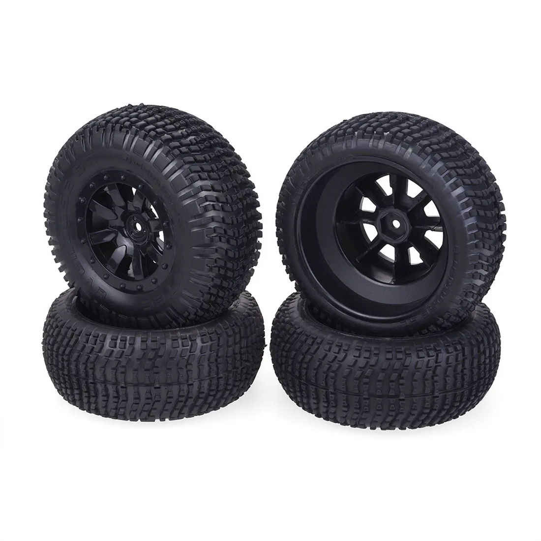 

4PCS 1/10 1.77inch RC Car Rubber Tyres Plastic Wheels for RC Truck Parts Toys Gift