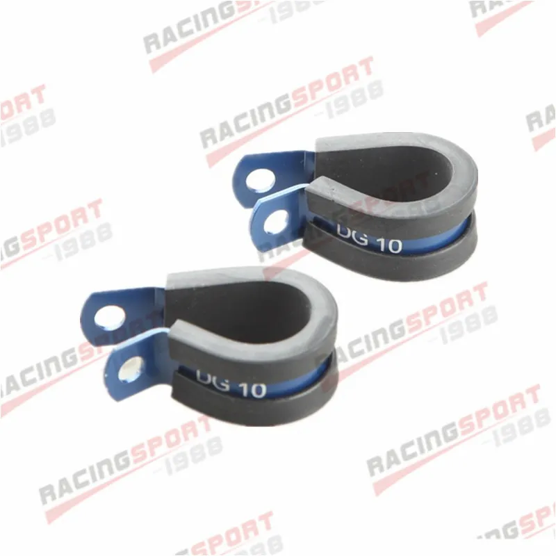 

2PCS Aluminum Rubber Cushioned Clamp ID 25.4mm AN12 Vacuum Hose Blue