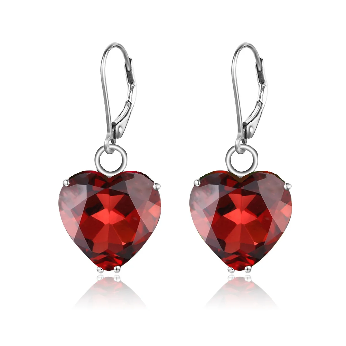 

Женские серьги из серебра 925 пробы, с гранатом