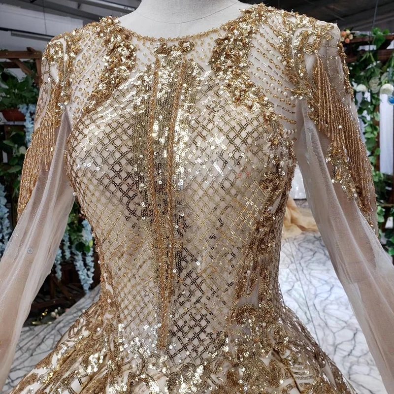 AIJINGYU Satin Dresses Train Gowns Sexy Couture Sequin Gold Nova Evening Dress