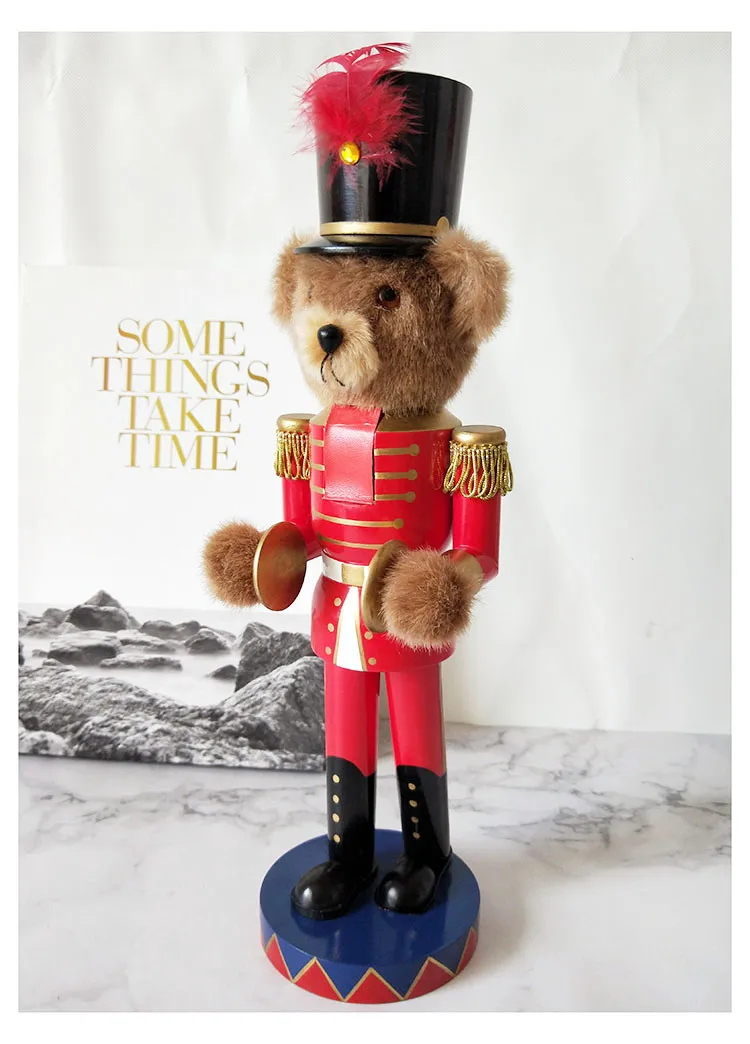 Милый медведь Санта-Клаус домашние украшения детская комната индивидуальные