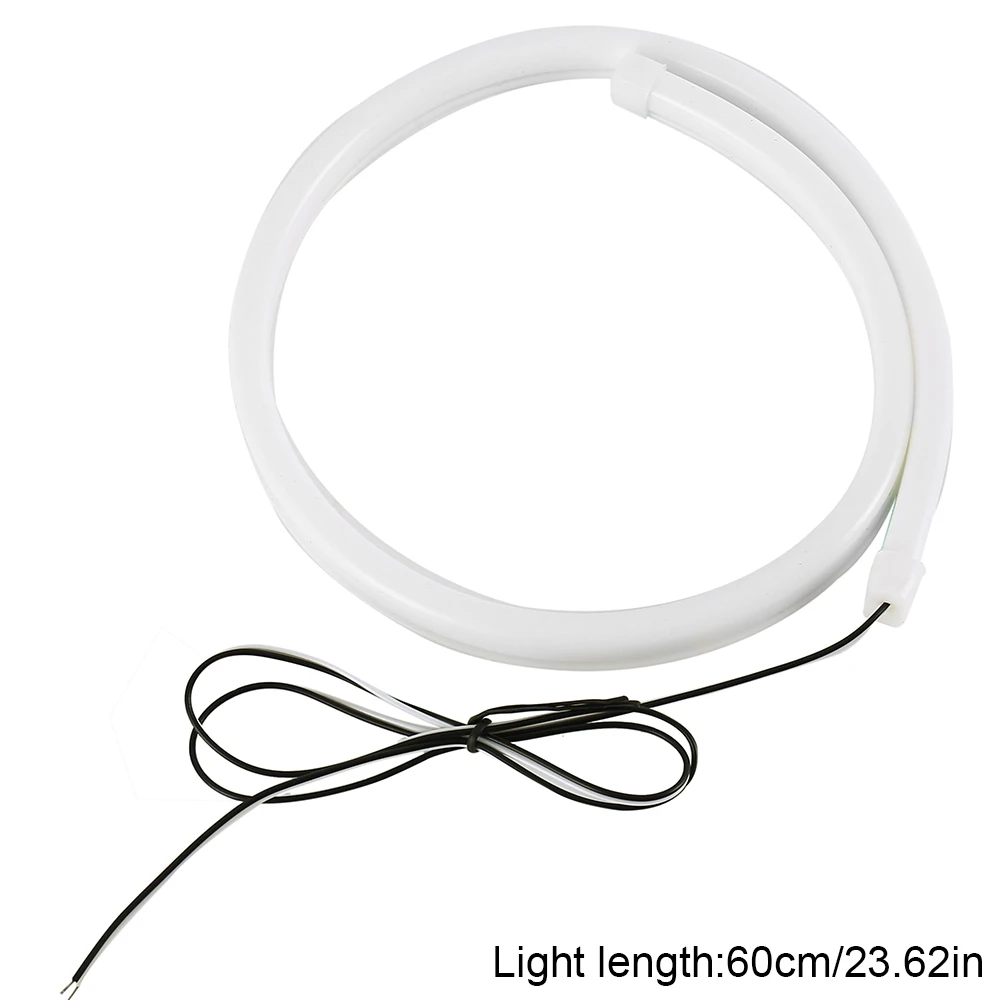 

2pcs Ultrafine Car DRL LED Daytime Running Lights White Turn Signal Guide Strip for Headlight Assembly Accept Drop Shipping