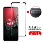 2 в 1, защитное закаленное стекло для Asus ROG Phone 5 Phone5 ZS673KS 6,78 дюйма
