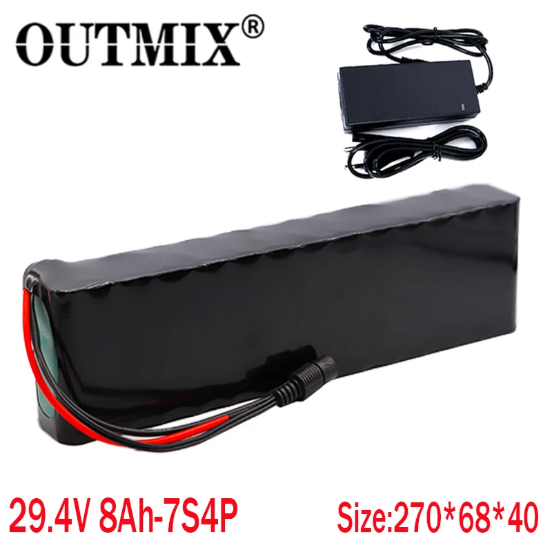 7S4P 24V 8ah 29 4 V для литий ионного аккумуляторного блока Встроенный BMS Электрический