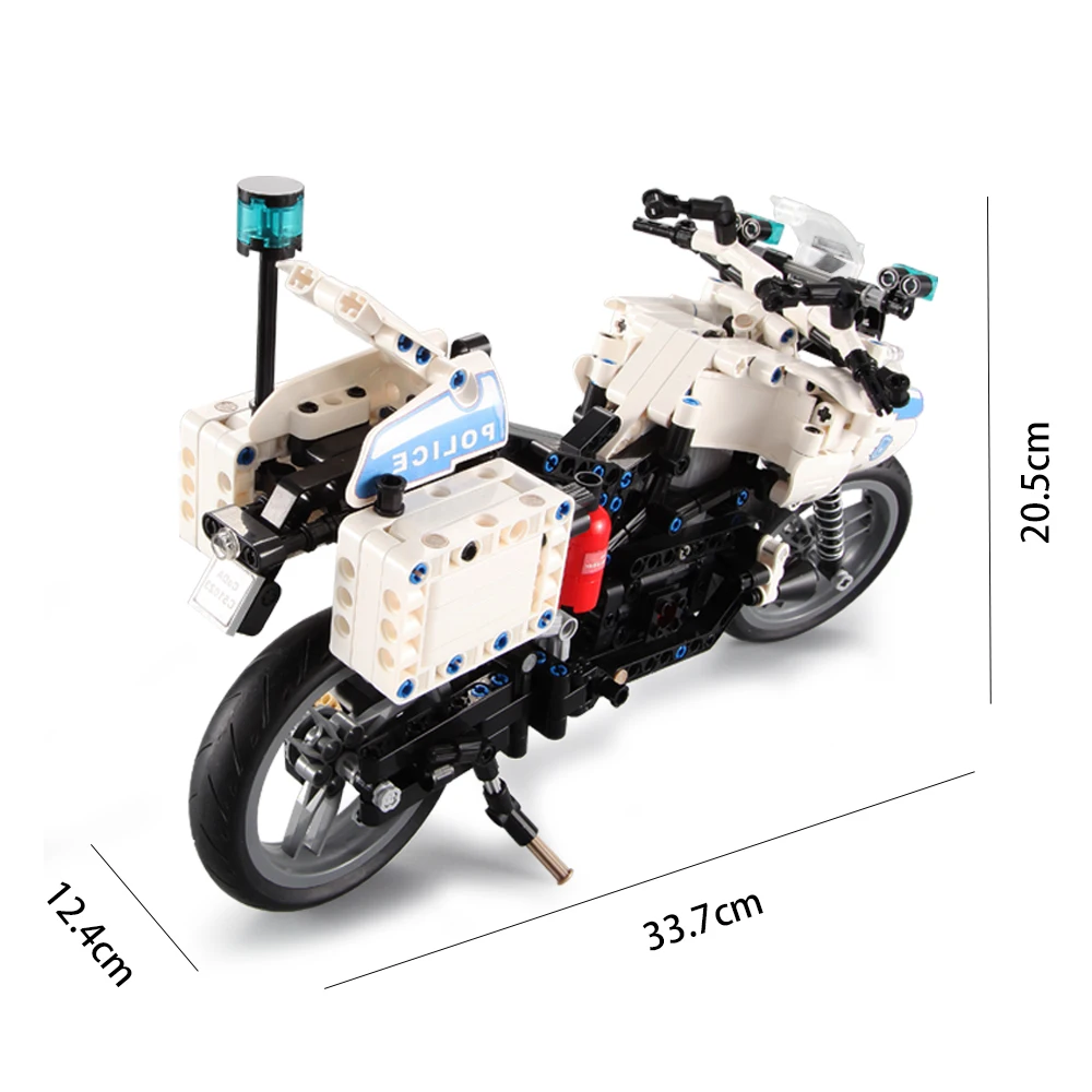 539 шт. полицейские строительные блоки для мотоциклов совместимы с Technic городское