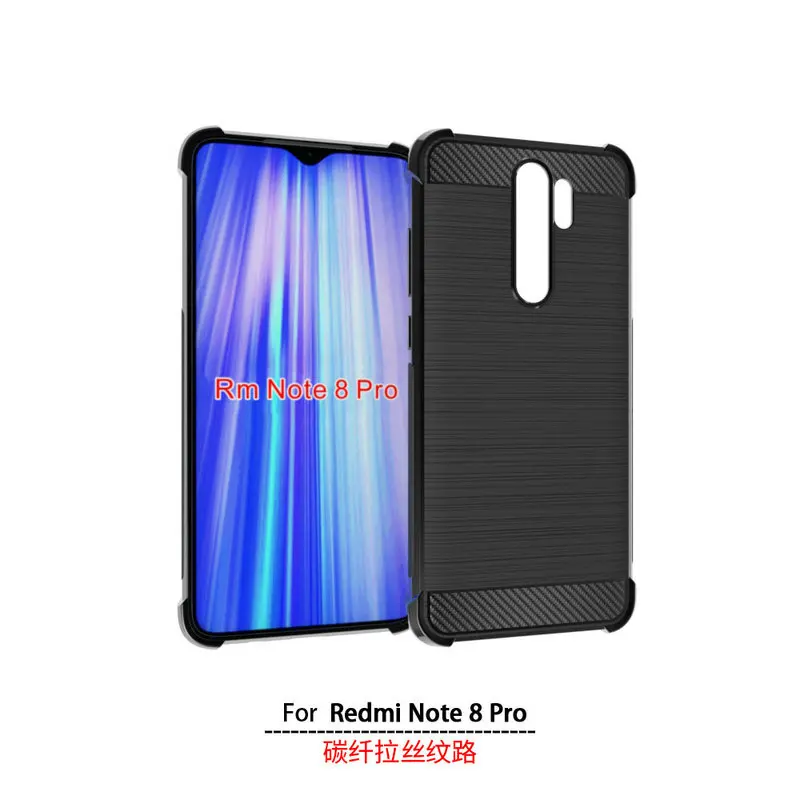 MOBFONE новинка углеродное волокно матовая текстура кожи для Xiaomi Redmi Note 8 Pro