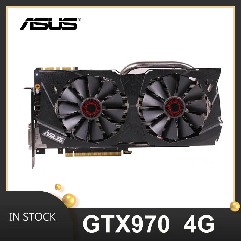 

Asus GTX 970 4gb gddr5 nvidia geforce graphics CARDS desktop games no 1050ti 1060 rx580 gpu 1660 950 960