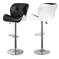 2pcsset bar chair height adjustable home office kitchen chairpneumatic pub chair leisure leather swivel bar stools chairs hwc