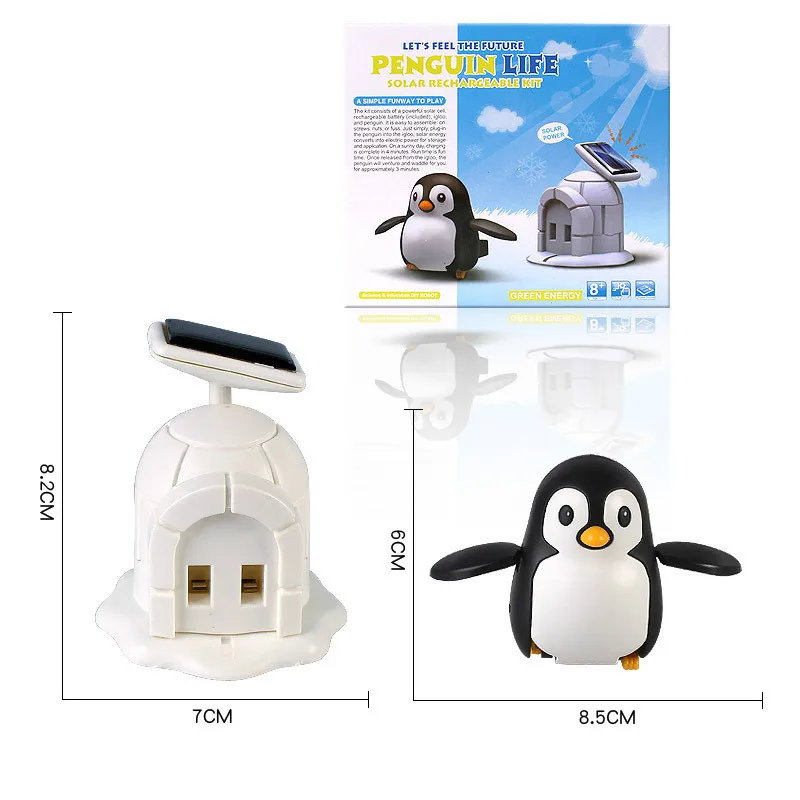 

Solar Toys DIY Assemble Powered Penguin Animal Kit Educational Science Building Blocks Electric Toy Gifts For Kids Children