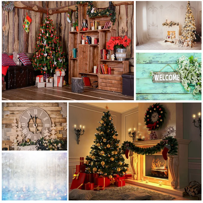 

SHENGYONGBAO Vinyl Custom Christmas Indoor Theme Photography Background Baby Backdrops For Photo Studio Props 21710 CHM-06