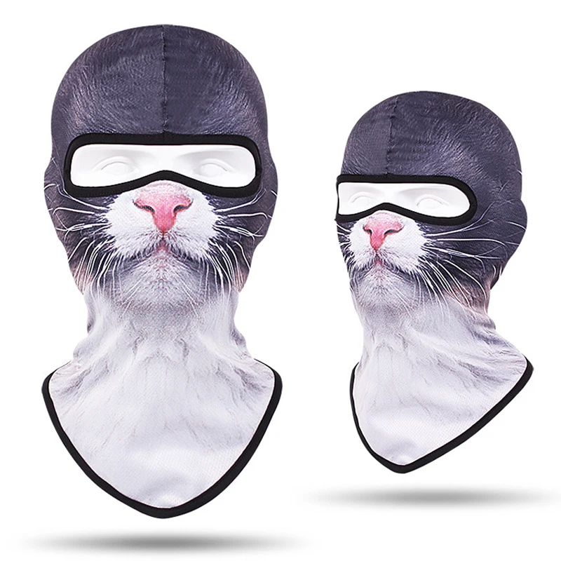 Балаклава с животным принтом для детей детские маски грелка шеи гетры защита