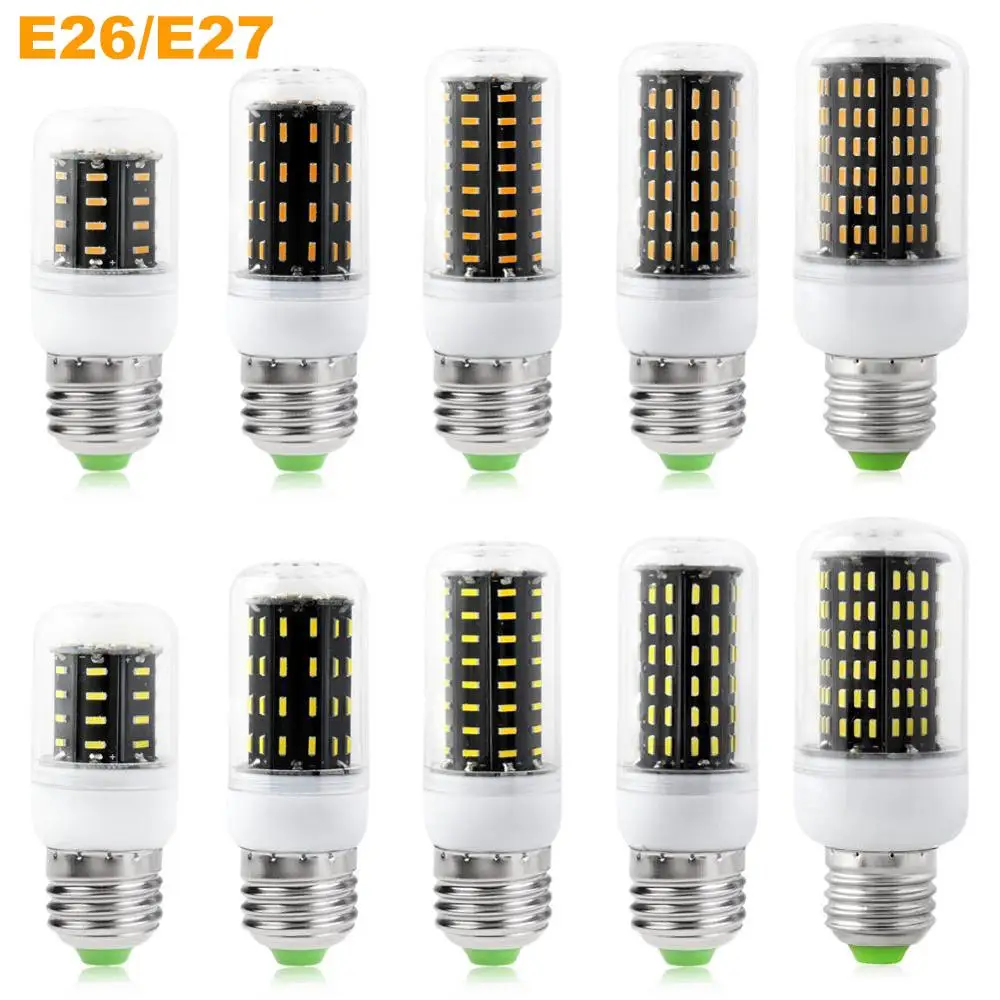 

5Pcs Corn Light Bulbs 12W - 35W Ultra Bright LED E12 E14 E26 E27 B22 Cool Warm White Lamp Energy Saving 4014 SMD AC 110V 220V