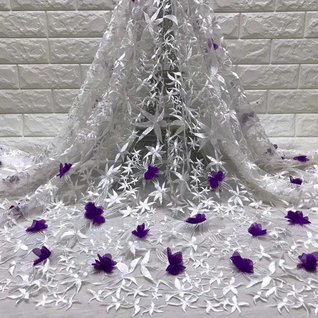 

Нигерийские французские кружевные ткани вышитая Тюлевая кружевная ткань 2019, высококачественное кружево для свадебного платья, африканска...