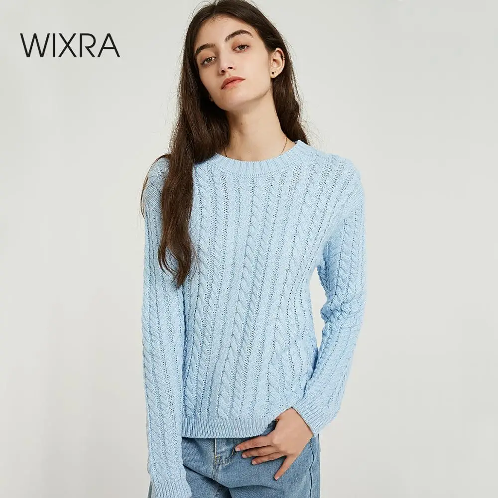 Wixra Женские повседневные кофты с длинным рукавом свитшот толстовка база базовая
