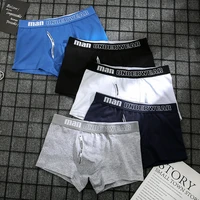 4pcs male panties cotton mens underwear boxers breathable man boxer solid underpants comfortable shorts men boxers underwear