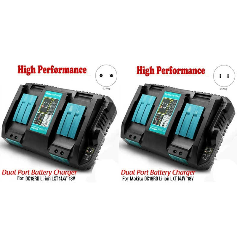 

Dc18Rd Li-Ion Charger Dual Usb 6A 14.4V-18V For Bl1415 Bl1430 Bl1815
