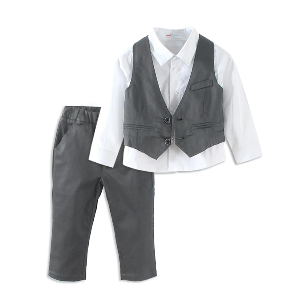 LittleSpring/свадебные костюмы для маленьких мальчиков Смокинг Формальный отложной