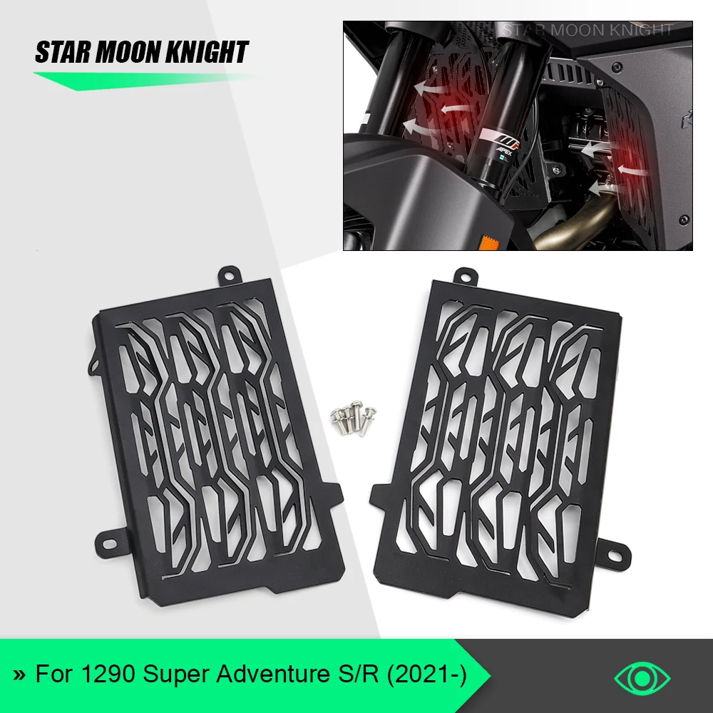 

For 1290 Super Adventure S / R 2021 - 2022 Motorcycle Accessories Aluminum Radiator Grille Grill Guard Cover Protector