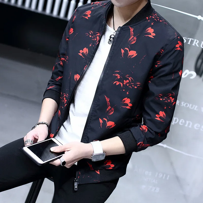 Бомбардировщик Куртка на каждый день для мужчин темно синего цвета На весну