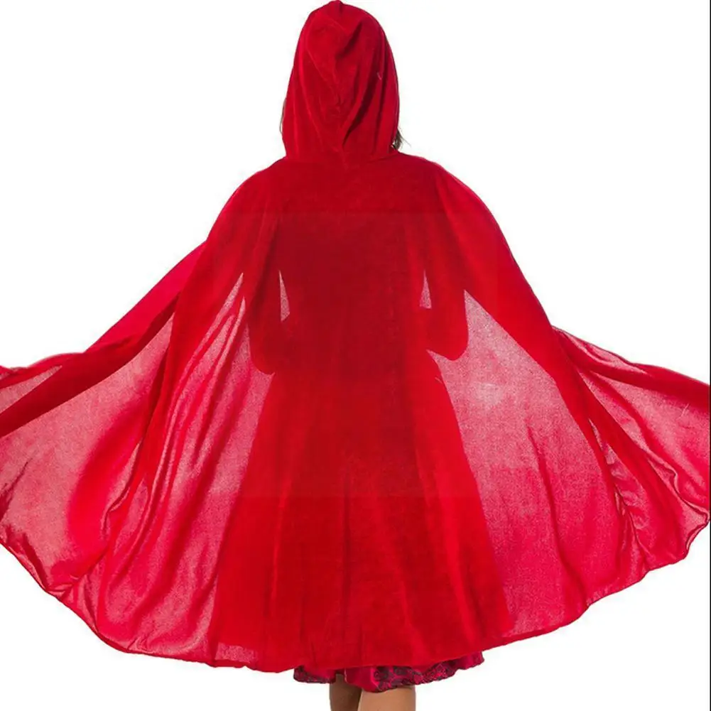 

Zombie cosplay Ghost Halloween Little Red Riding Hood Black carnival Dress Performance Costumes Party Witch For Women Scary R0I3