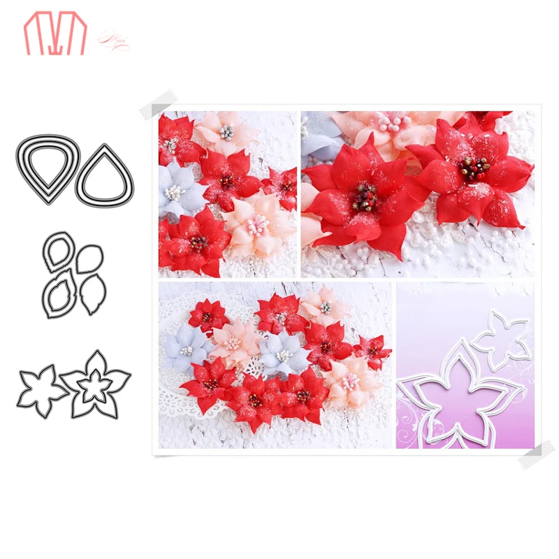 Mai Flower Petal and Leaf Metal Cutting Dies Stencils for DIY Scrapbooking photo album Decorative Embossing Paper Cards | Дом и сад
