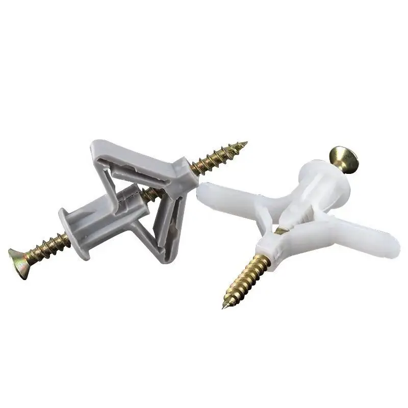 50 шт. пластиковый нейлоновый плоский расширительный болт для полых кирпичей