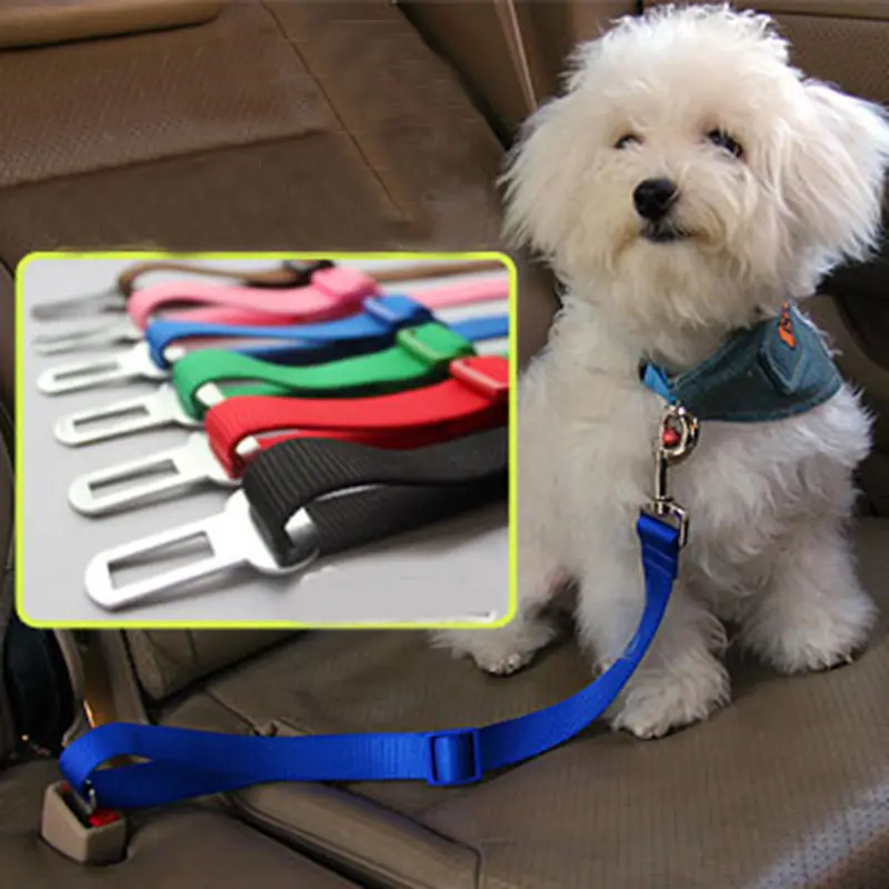 

Faroot Pet Car Safety Belt Nylon Pets Dog Cat Seat Lead Leash Harness for Puppy Kitten Vehicle Security Leash 65cm Adjustable