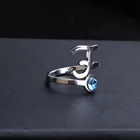 Кольцо DOREMI с надписью на заказ, ювелирное изделие с надписью Double LetterRing под камень-талисман, любовь, парные кольца для женщин