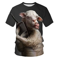 2021 summer fashion new animal daquan golden pig 3d printing pattern mens t shirt casual short sleeve top