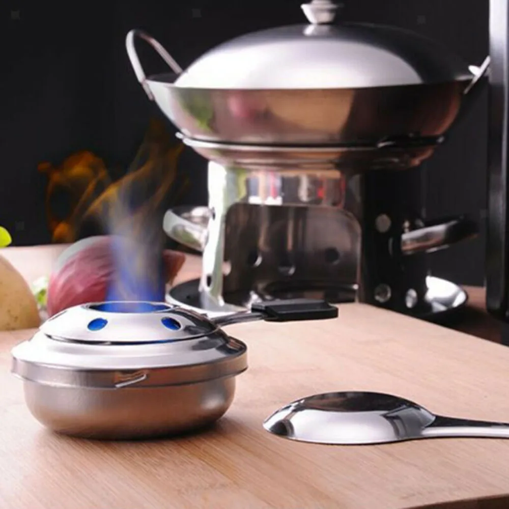 

Lightweight Alcohol Stove Cooking Stainless Steel Mini Portable Heating