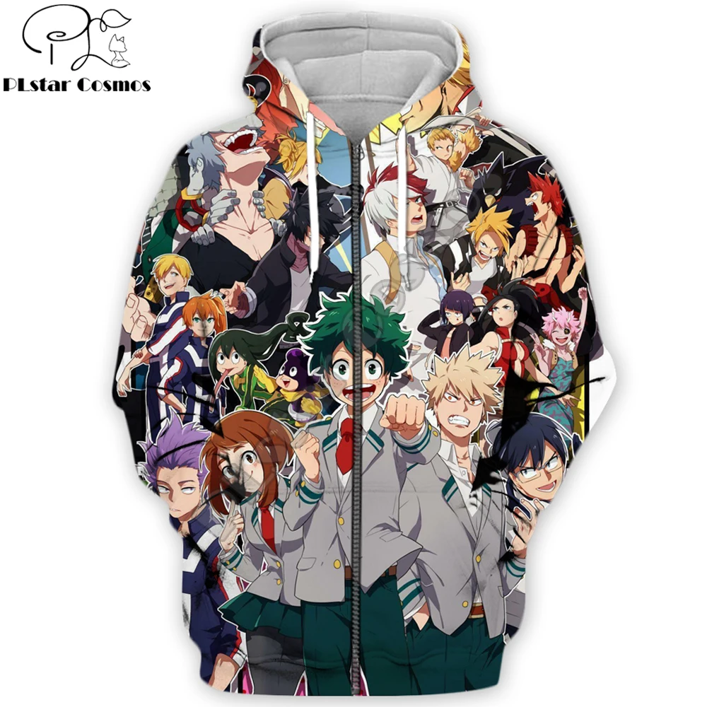 

My Hero Academia Anime 3D Printed Men Hoodie Harajuku Fashion Hooded Sweatshirt Cosplay costume Autumn Casual Unisex hoodies