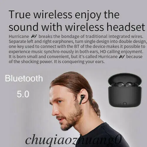 

Mini Wireless Bluetooth Earbuds In-Ear Twins Sports Stereo Earphone Headset Waterproof Bone Conduction Universal